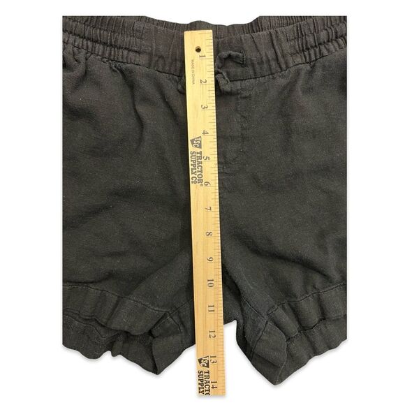 EUC Old Navy Black Linen Blend Shorts Women’s Size Large - Picture 4 of 7
